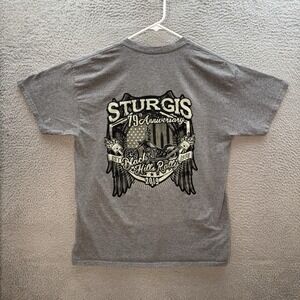 Sturgis Shirt Adult XL Gray Bike Week Motorcycle Biker Grunge Skater Y2K Mens